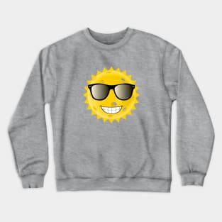 Cool Pickleball Sunshine Face Crewneck Sweatshirt